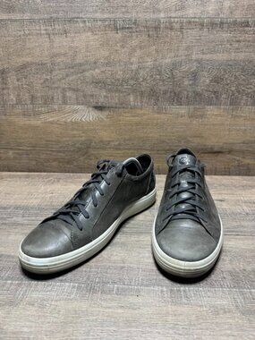 Ecco Soft 7 Brownish Gray  Leather Sneakers Men's Size EU 45